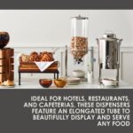 Dispensador cereal doble acero inoxidable Steelite International 7345MW117 uso bufe restaurante comercial