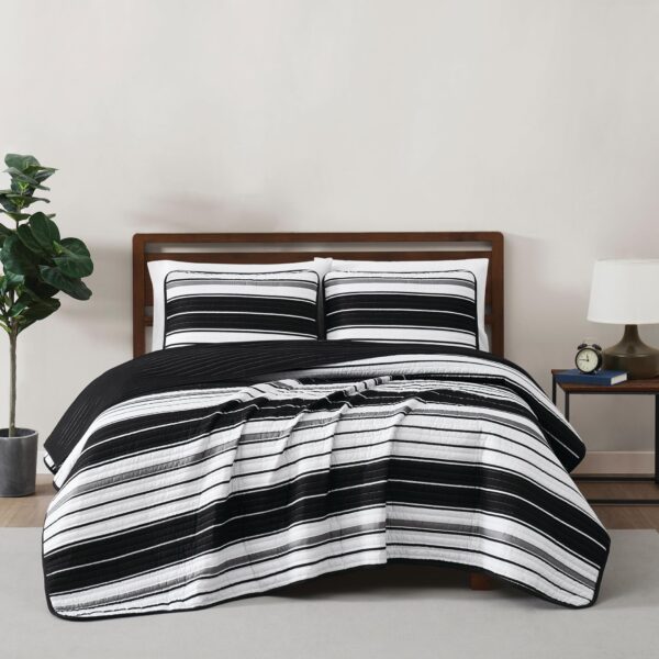 Juego de edredón Twin Brentwood Stripe Pem America 783048218698 2 piezas