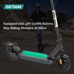 Gotrax ECLIPSE Series Electric Scooter for Adults, Max 25/38 Mile Range 20Mph Speed 500w Motor, 10" Tire, Bright Headlig
