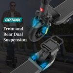 Gotrax ECLIPSE Series Electric Scooter for Adults, Max 25/38 Mile Range 20Mph Speed 500w Motor, 10" Tire, Bright Headlig