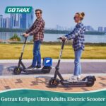 Gotrax ECLIPSE Series Electric Scooter for Adults, Max 25/38 Mile Range 20Mph Speed 500w Motor, 10" Tire, Bright Headlig