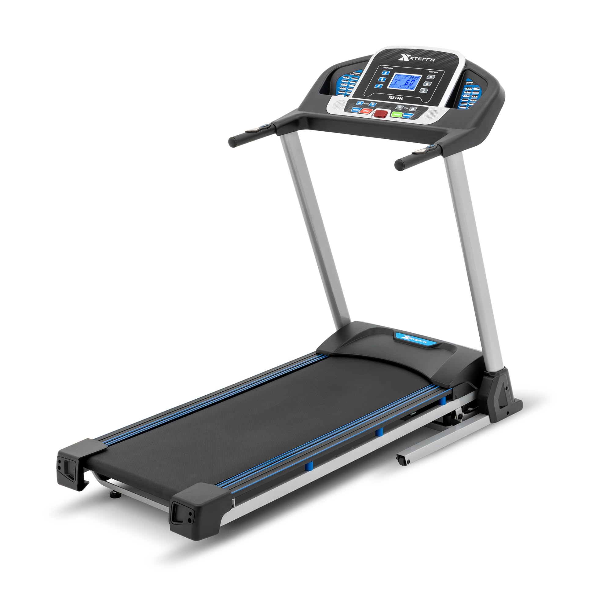 Version 1.0.0 Caminadora Xterra Fitness TRX1400 140082 plegable motor 2.25HP 10 niveles inclinacion pantalla LCD 5.2" Bluetooth FTMS