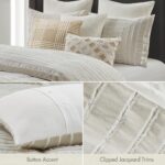 Edredon jacquard rayas boho Madison Park E&E Co Ltd DBA JLA Home MPS10-497 algodon king extragrande con funda extraible