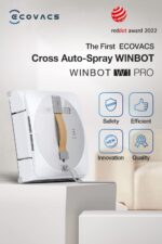 Robot Limpiador de Ventanas ECOVACS Winbot W1 Pro - Succión 2800 Pa, Rociado Dual Cruzado, Navegación Win SLAM 3.0, Limp