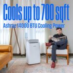 Aire acondicionado portátil Westinghouse WPAC14000s 14000 BTU deshumidificador integrado enfría hasta 65 metros cuadrado