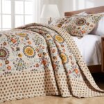 Juego de edredón algodón Greenland Home Fashions Andorra GL-1304AJSK reversible 3 piezas tamaño King Cal King color gris
