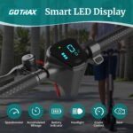 Gotrax APEX Series Electric Scooter for Adults, Max Mile and Mph Speed Motor, 8.5" Solid Tires, Long Life Battery Bright