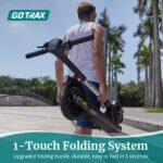 Gotrax APEX Series Electric Scooter for Adults, Max Mile and Mph Speed Motor, 8.5" Solid Tires, Long Life Battery Bright