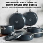 Batería de cocina GreenPan GP5 CC007533-001 juego de ollas y sartenes antiadherente de cerámica anodizada dura 14 piezas