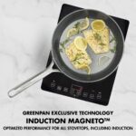 Batería de cocina GreenPan GP5 CC007533-001 juego de ollas y sartenes antiadherente de cerámica anodizada dura 14 piezas