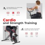 Entrenador Remo y Bicicleta Sunny Health Fitness Row N Ride PRO SF A022077 2 en 1 sentadillas cardio con bandas de resis