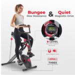 Entrenador Remo y Bicicleta Sunny Health Fitness Row N Ride PRO SF A022077 2 en 1 sentadillas cardio con bandas de resis