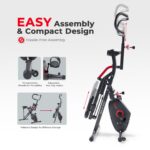 Entrenador Remo y Bicicleta Sunny Health Fitness Row N Ride PRO SF A022077 2 en 1 sentadillas cardio con bandas de resis