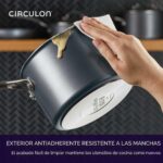 Batería de Cocina Juego de Ollas y Sartenes Circulon Meyer Corporation 81839 Serie A1 ScratchDefense Antiadherente para