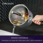 Batería de Cocina Juego de Ollas y Sartenes Circulon Meyer Corporation 81839 Serie A1 ScratchDefense Antiadherente para