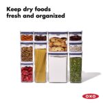 Juego de recipientes y organizador de refrigerador OXO Good Grips 18 piezas contenedores POP blancos y organizadores de