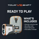 Bushnell Golf Tour V6 Shift Laser Rangefinder with Slope Compensation, 1300-Yard Range, Flag Lock Vibration, Magnetic Ca