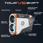 Bushnell Golf Tour V6 Shift Laser Rangefinder with Slope Compensation, 1300-Yard Range, Flag Lock Vibration, Magnetic Ca