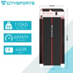Caminadora Bajo Escritorio CITYSPORTS CS-WP2 altavoces Bluetooth pantalla LED doble control remoto
