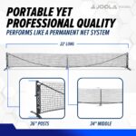 JOOLA Symmetry Red de Pickleball Portátil - Red de Tamaño Reglamentario para Interiores y Exteriores - Configura Fácilme