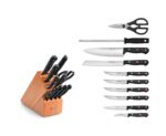 Juego de cuchillos de cocina con bloque Wüsthof Gourmet 1095071004 de madera de haya 11 piezas