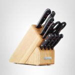 Juego de cuchillos de cocina con bloque Wüsthof Gourmet 1095071004 de madera de haya 11 piezas
