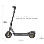 Scooter eléctrico Segway Ninebot Serie MAX para adultos, 22-28 MPH, hasta 50 millas de alcance, suspensión doble, certif