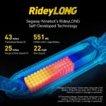 Scooter eléctrico Segway Ninebot Serie MAX para adultos, 22-28 MPH, hasta 50 millas de alcance, suspensión doble, certif