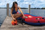 Isla flotante inflable recreativa SportsStuff Isla Fiesta para alberca y playa