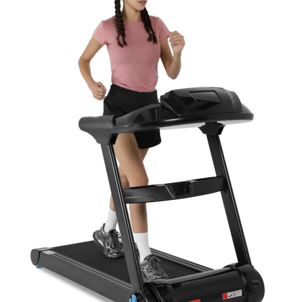 Cinta de Correr Plegable SPORTY&FIT 4.0 HP 400 Libras Sin Montaje Monitor LCD 0.6-8.7 MPH