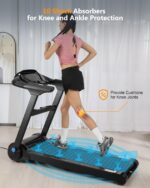 Cinta de Correr Plegable SPORTY&FIT 4.0 HP 400 Libras Sin Montaje Monitor LCD 0.6-8.7 MPH