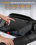 Cinta de Correr Plegable SPORTY&FIT 4.0 HP 400 Libras Sin Montaje Monitor LCD 0.6-8.7 MPH