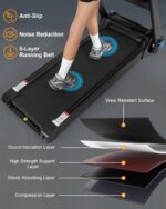 Cinta de Correr Plegable SPORTY&FIT 4.0 HP 400 Libras Sin Montaje Monitor LCD 0.6-8.7 MPH