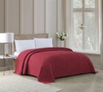 Colcha felpilla Channel Beatrice Home Fashions CHNBSPKGBUR King borgoña