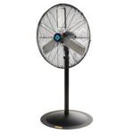 Ventilador de Pedestal Oscilante Industrial Tornado HI-FAN-24POF-1P-HEX 24 Pulgadas 7600 CFM 3 Velocidades 1/4 HP Certif