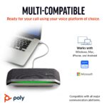 Poly Sync 40 Altavoz Inteligente con Conferencia (Plantronics) - Espacios de Trabajo Flexibles - Conéctate a PC/Mac a tr