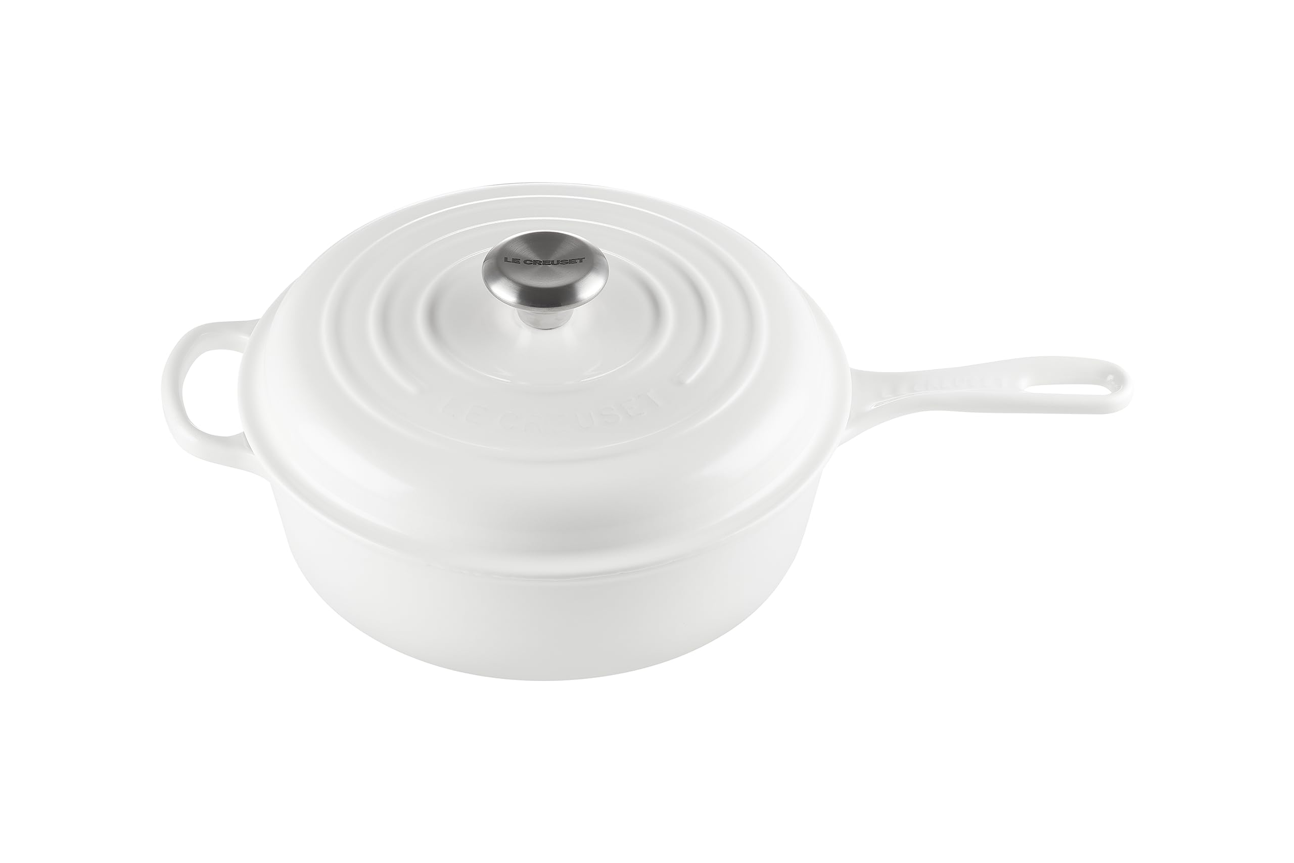Version 1.0.0 Cacerola Cassadou Le Creuset Signature 21079026010041 Hierro Fundido Esmaltado Blanco 3.75 Cuartos