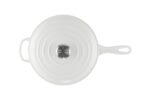 Cacerola Cassadou Le Creuset Signature 21079026010041 Hierro Fundido Esmaltado Blanco 3.75 Cuartos