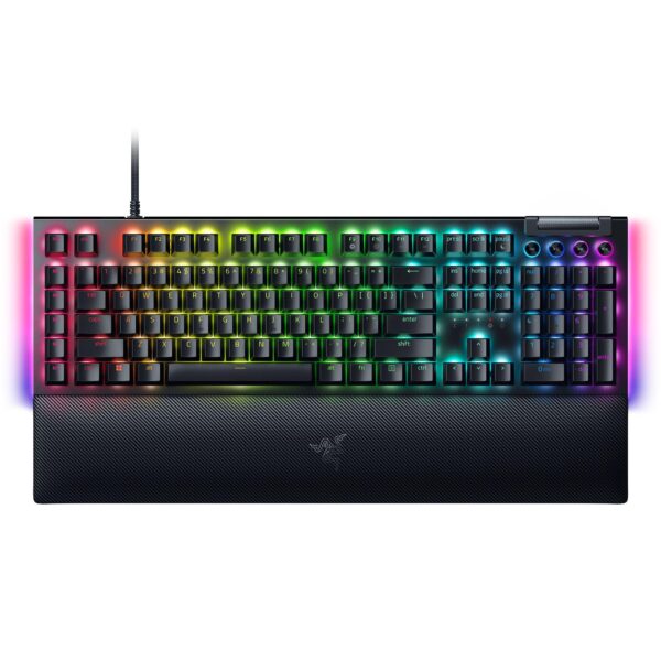Teclado Mecánico Razer BlackWidow V4 RZ03-04690200-R3U1 Interruptores Verdes Chroma RGB 6 Teclas Macro Reposamuñecas Mag