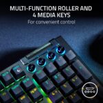 Teclado Mecánico Razer BlackWidow V4 RZ03-04690200-R3U1 Interruptores Verdes Chroma RGB 6 Teclas Macro Reposamuñecas Mag