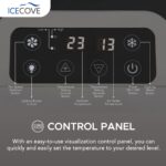 Aire acondicionado portátil para auto y exteriores sunjoy IceCove 2500 BTU 250W 25.5VDC 2 velocidades 3 modos de luz