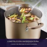 Batería de cocina Circulon Meyer 89334 Premier Professional juego de ollas y sartenes antiadherentes de aluminio anodiza