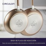 Batería de cocina Circulon Meyer 89334 Premier Professional juego de ollas y sartenes antiadherentes de aluminio anodiza