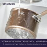 Batería de cocina Circulon Meyer 89334 Premier Professional juego de ollas y sartenes antiadherentes de aluminio anodiza