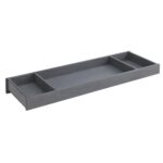 Soho Baby 49065570 Ellison Premium - Cambiador para aparador de 6 cajones, cepillo de alambre con acabado gris ceniza