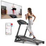 Caminadora Sunny Health & Fitness SF-T7515SMART superficie doble capa 12 niveles inclinación automática 8 mph Bluetooth