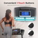 Caminadora Sunny Health & Fitness SF-T7515SMART superficie doble capa 12 niveles inclinación automática 8 mph Bluetooth