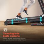 Caminadora Sunny Health & Fitness SF-T7515SMART superficie doble capa 12 niveles inclinación automática 8 mph Bluetooth