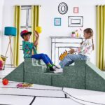 Yourigami Gimnasio de juegos para niños y niños pequeños, juego de sofá para sala de juegos, diseño modular duradero, pr