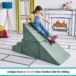 Yourigami Gimnasio de juegos para niños y niños pequeños, juego de sofá para sala de juegos, diseño modular duradero, pr
